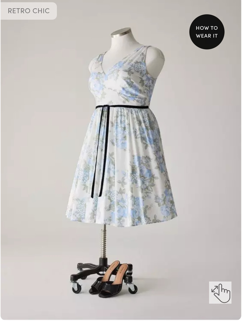 Torrid Retro Belted Swing Midi Dress Size 2 - Picture 4 of 8